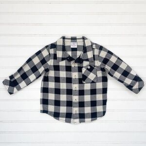 HANAA ANDERSSON EUC Buffalo Checked Plaid Flannel Button Down Shirt